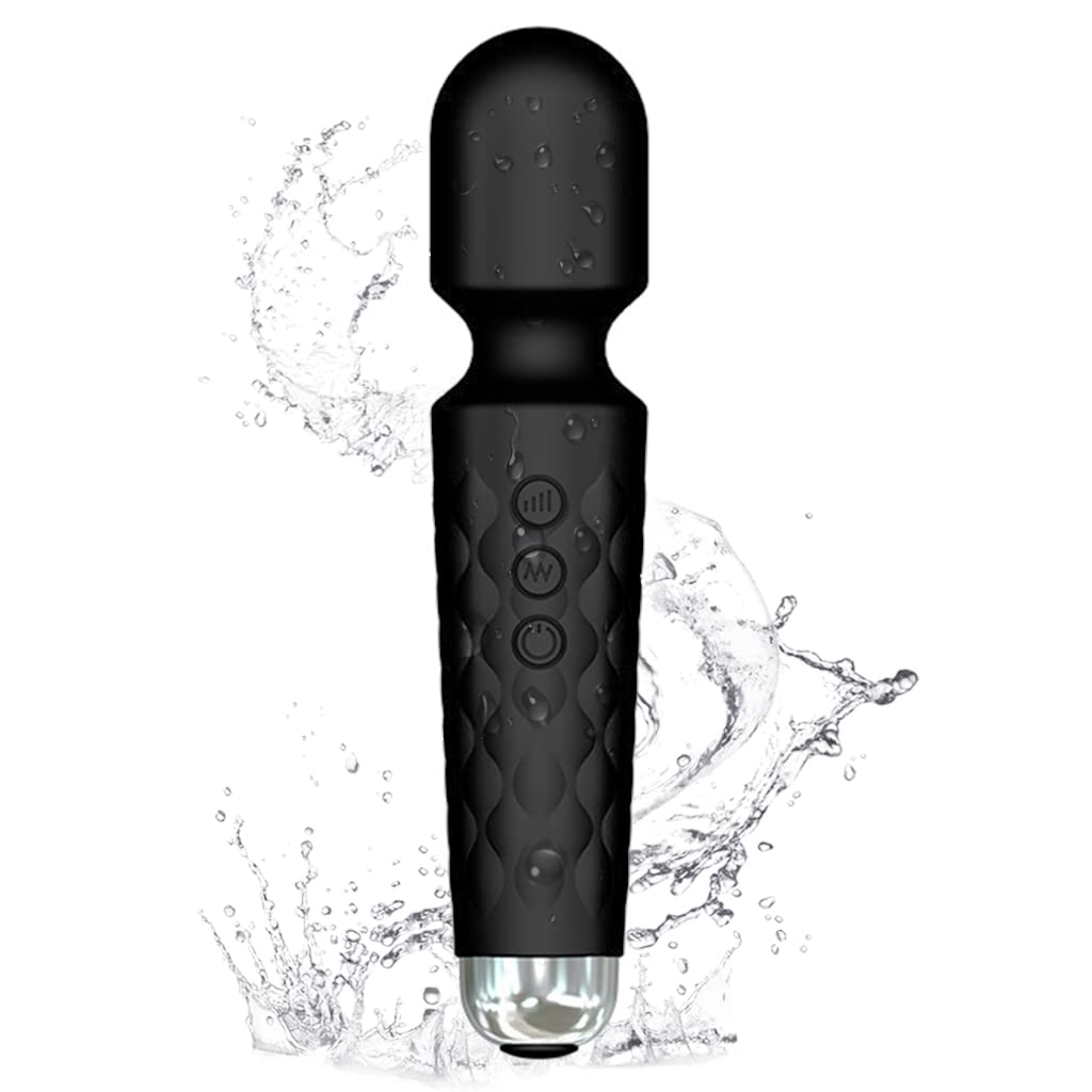 ZIBUYU Body Massager for Women, Men with 8 Powerful Speeds and 20 Vibrating Patterns, Waterproof Wireless Handheld Massager for Pain Relief, Flexible Head for Back Neck Shoulder Massage ZIBUYU Body Massager for Women, Men with 8 Powerful Speeds and 20 Vibrating Patterns, Waterproof Wireless Handheld Massager for Pain Relief, Flexible Head for Back Neck Shoulder Massage